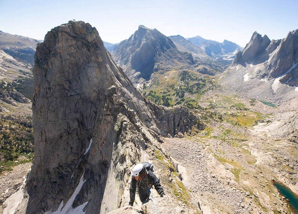 Climbing in the Wind River range, WY